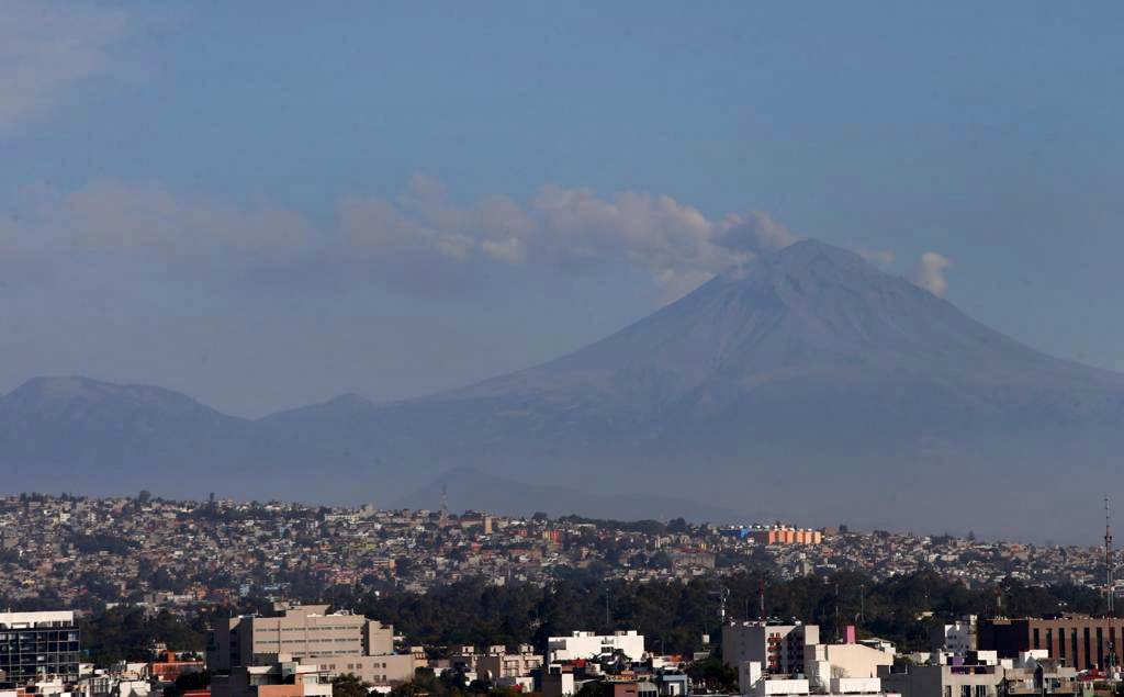 Ciudad de México. Vista del volcán Popocatépetl desde la capital. Foto: José Antonio López 